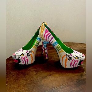 Taylor Says Colorful Animal Print Women's Heels